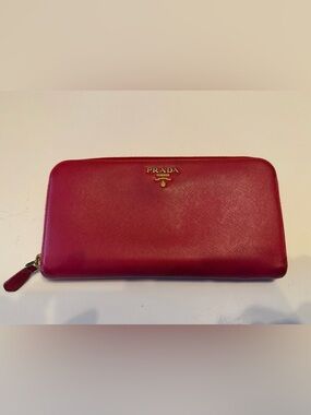 Prada Zip-Around Saffiano Woman’s Wallet